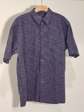 Y2K MURANO Button Down Cabana ware 100% Cotton Shirt Men's Size L